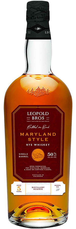Leopold Bros. Maryland Style Rye Whiskey Bottled in Bond