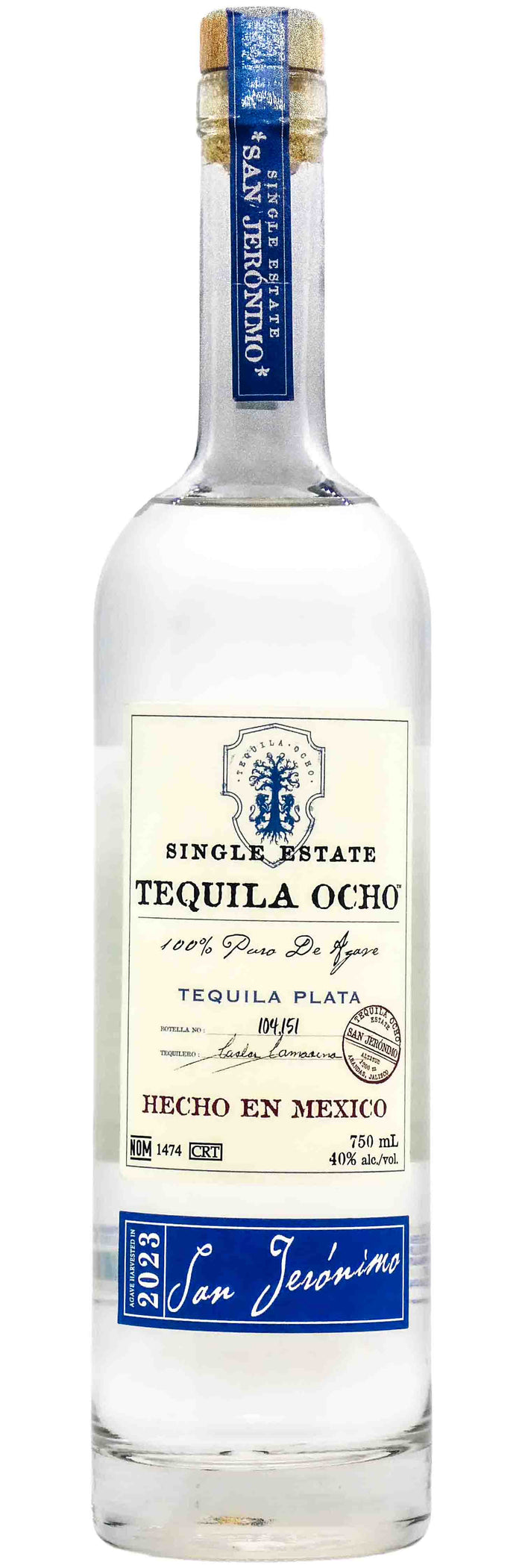 Tequila Ocho Plata "San Jeronimo"