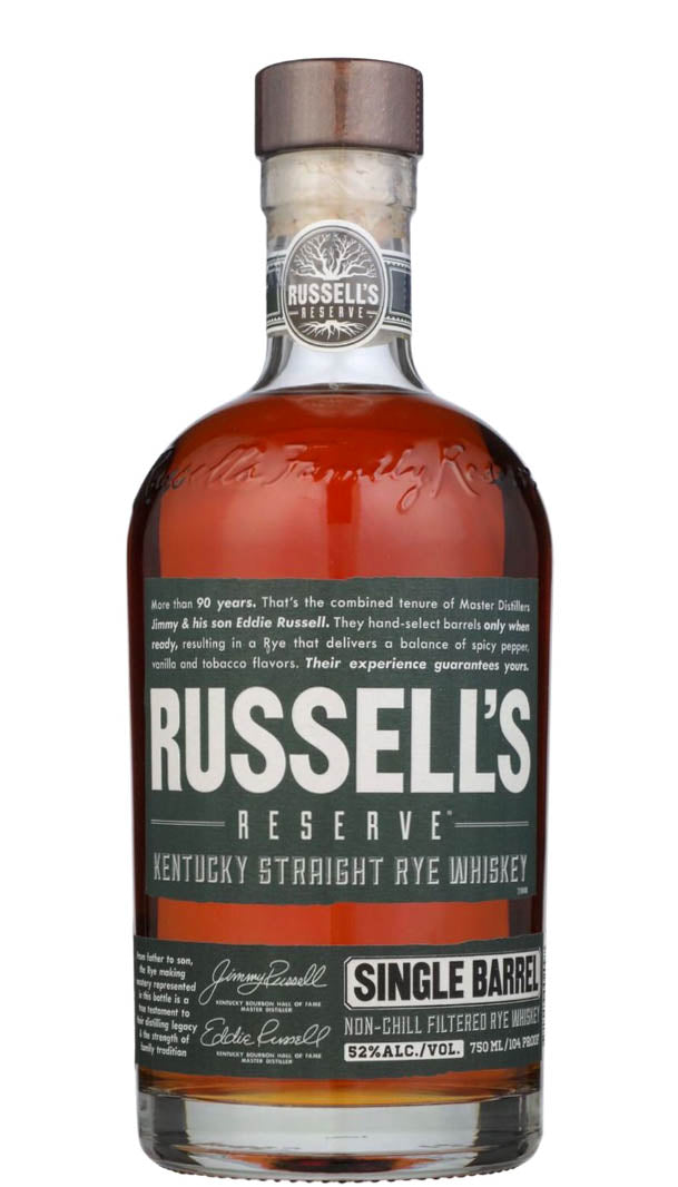 Russell's Reserve Rye Russell's Reserve Rye Single Barrel 104pf – Woodstock Wine & Liquor