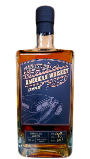 Speakeasy Motors Straight Rye Whiskey